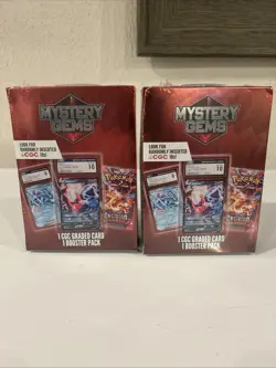 Pokemon Mystery Gems 1 CGC Graded Card & 1 TCG Booster Pack - 2 New Sealed Boxes - Image 1