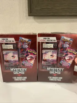 Pokemon Mystery Gems 1 CGC Graded Card & 1 TCG Booster Pack - 2 New Sealed Boxes - Image 3