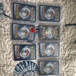 Pokemon TCG Mixed Lot 7 Cards - Pikachu, Charizard, Eevee, Holo Foil, Trainer - Image 2