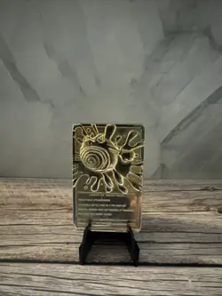 Pokemon Poliwhirl 23 Karat Gold Plated Card BK 1999 - Image 2
