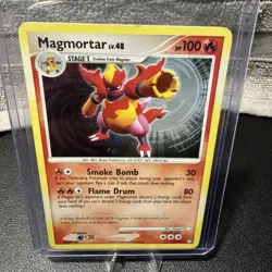 Pokemon Mysterious Treasures Magmortar 12/123 Holo Rare Card LP/NM - Image 1