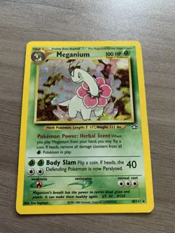 Meganium 10/111 Neo Genesis Holo Rare WOTC 2000 – Vintage Pokemon Card - Image 2