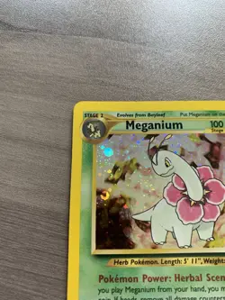 Meganium 10/111 Neo Genesis Holo Rare WOTC 2000 – Vintage Pokemon Card - Image 3