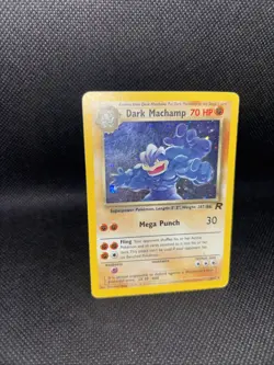 Vintage Pokemon Card Holo Team Rocket Dark Machamp 10/82 - Image 4
