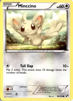 Minccino 88/114 Black and White Pokemon Card TCG - Image 1