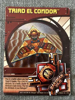 Bakugan New Vestroia | Triad El Condor 🔴 Red Ability Card 3/4o - Image 2