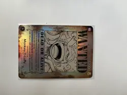 WANTED One Piece Card Holo Luffy Ace HIGH GRADE PROXY 1:1 - Image 3