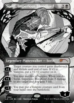MTG English Sorin, Imperious Bloodlord (Borderless) NM Foil Secret Lair - Image 1