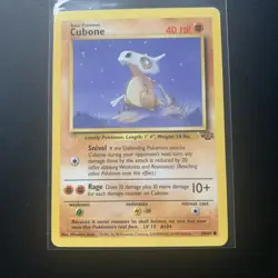 Cubone 50/64 Pokemon Cards WOTC TCG: Base Set 1999 Fighting Mint UK Rare - Image 1