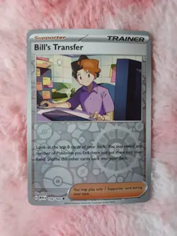 Pokemon TCG Scarlet & Violet 151 Bill's Transfer Reverse Holo Card 156 - Image 1