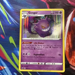 Gengar 85/202 - Sword & Shield Holo Rare Pokemon TCG Card Near Mint NM - Image 1