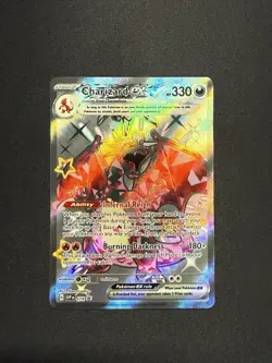 Pokemon TCG Charizard ex 074 Sv: Scarlet & Violet Paldean Fates Promo Card Holo - Image 1