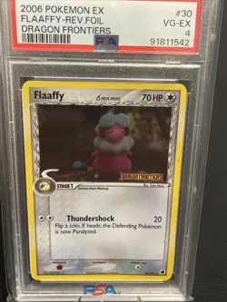 Pokemon TCG Flaaffy Card 30/101 Dragon Frontiers Reverse Holo Stamped 2006 Vintg - Image 1