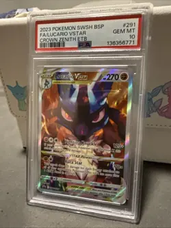 PSA 10 GEM MINT Lucario VSTAR Promo SWSH291 Crown Zenith ETB Pokemon Card - Image 2