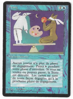 ►Magic-Style◄ MTG - Stasis - French Revised FBB - Played - Image 1