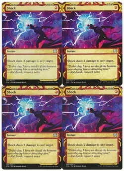 MTG Shock x4 Strixhaven: Mystical Archives Uncommon NM/LP Playset - Image 1