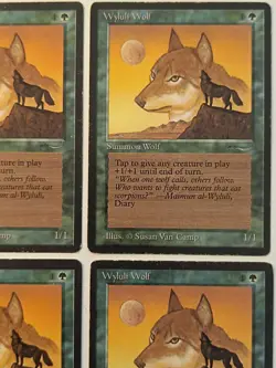 Magic the Gathering - 4 x Wyluli Wolf - Playset - Arabian Nights - MtG - Image 3