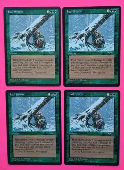 Magic the Gathering MTG Alliances HAIL STORM X 4 LP/EX U 1996 NICE!! - Image 1