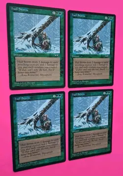 Magic the Gathering MTG Alliances HAIL STORM X 4 LP/EX U 1996 NICE!! - Image 2