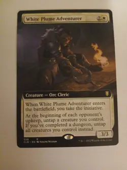 White Plume Adventurer Extended Art NM/M Baldurs Gate MTG Magic the Gathering - Image 1