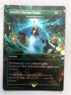 Mtg Carte Magic Secret Lair Final Fantasy Heroic Intervention FOIL English NM - Image 1