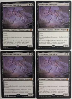 Ebondeath, Dracolich x1 Adventures in the Forgotten Realms MTG LP/NM - Image 3