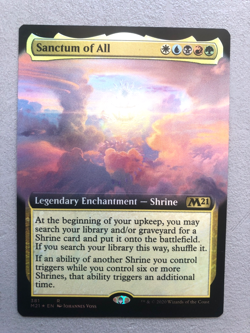 Mtg Carte Magic M21 Sanctum of All Extended FOIL FEA English NM - Image 1