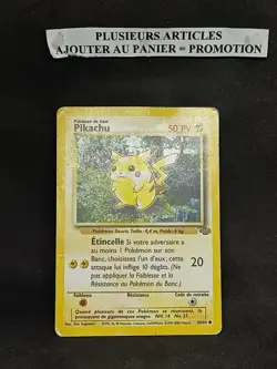 Carte Pokemon Pikachu 60/64 Jungle Wizard Francais Occasion - Image 2