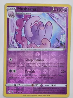 Musharna - 122/264 - SWSH08: Fusion Strike - POKEMON REVERSE HOLO - Image 1
