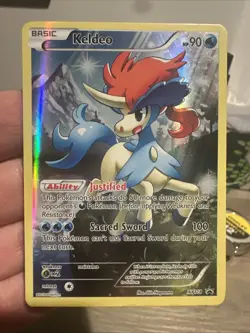 2016 Pokemon Mythical Collection Black Star Promo BSP #XY118 FA Keldeo Holo - Image 1