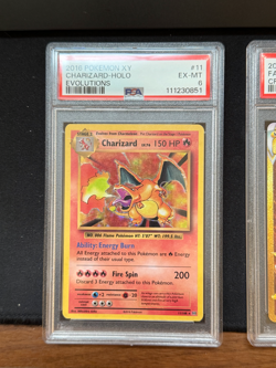 CHARIZARD-HOLO EVOLUTIONS PSA 6 2016 POKEMON XY - Image 1