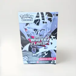 White Flare Booster bundle- Pokemon scarlet & violet, 6 packs sealed - Image 1