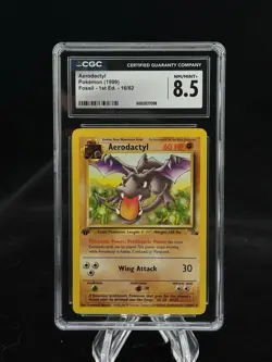 Aerodactyl #16 Non Holo 1st Edition Fossil 1999 Pokemon CGC 8.5 🦖 - Image 1