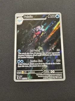 Pokemon TCG Palafin 225/091 Sv: Paldean Fates Illustration Rare Near Mint - Image 2