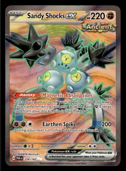 Pokemon TCG SV04: Paradox Rift #228/182 Sandy Shocks ex - Image 1