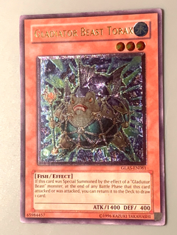 yugioh Gladiator Beast Torax GLAS-EN081 Ultimate unlimited Edition near mint - Image 3