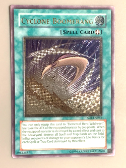 yugioh Cyclone Boomerang SOI-EN042 Ultimate unlimited Edition near mint - Image 2