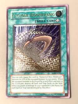 yugioh Cyclone Boomerang SOI-EN042 Ultimate unlimited Edition near mint - Image 3