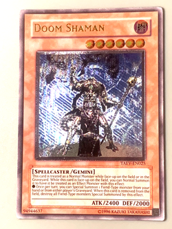 yugioh Doom Shaman TAEV-EN025 Ultimate unlimited Edition near mint - Image 3