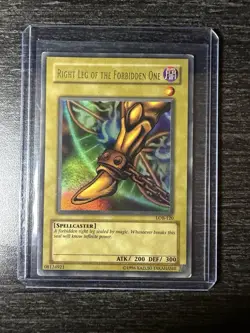 Yu-Gi-Oh! TCG Right Leg Of The Forbidden One LOB 120 - Image 1