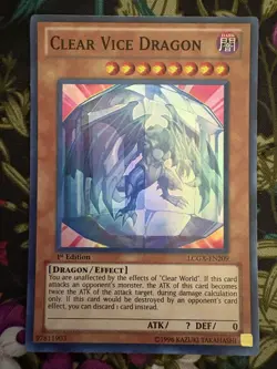 Clear Vice Dragon LCGX-EN209 1st Ed Super Rare - Image 1