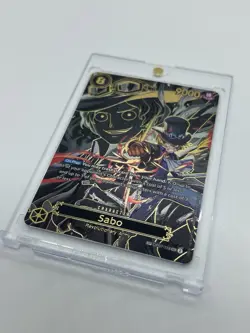 SABO One Piece OP07-118 Carrying On His Will (SP) ENGLISH SEC Secret Rare NM - Image 2