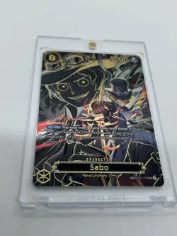 SABO One Piece OP07-118 Carrying On His Will (SP) ENGLISH SEC Secret Rare NM - Image 4