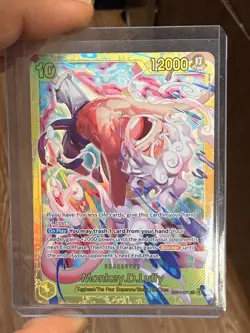 Bandai Monkey D. Luffy One Piece CCG EB04-061 SEC Foil Blocker 12000 Egghead - Image 1