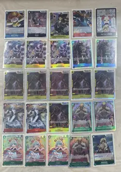 One Piece TCG Lot Of 37 Holo - Image 1