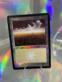MTG Card - 1x Plains - Seventh (7th) Edition - LP 344 Foil - Magic The Gathering - Image 1