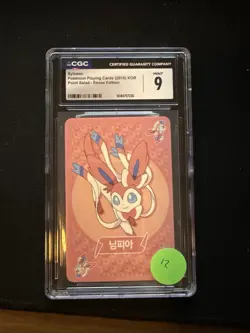 Sylveon Pokemon Playing Cards 2019 Korean Point Salad Eevee Edition CGC 9 NM - Image 1