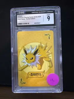 CGC 9 MINT Jolteon KOR Point Salad 2019 Pokemon Playing Card Rare Vintage eevee - Image 1