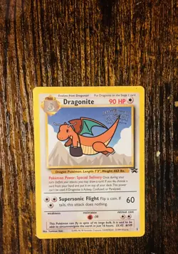 DRAGONITE #5 Black Star Promo WB The First Movie Rare WOTC Pokemon Card *NM* - Image 1