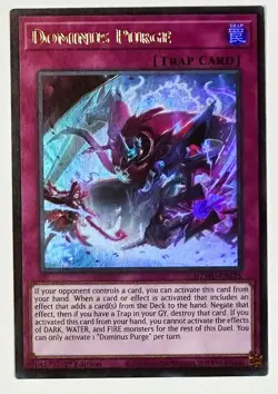 Yugioh Dominus Purge trap card- Ultra Rare. Price reduction of $6 - Image 1